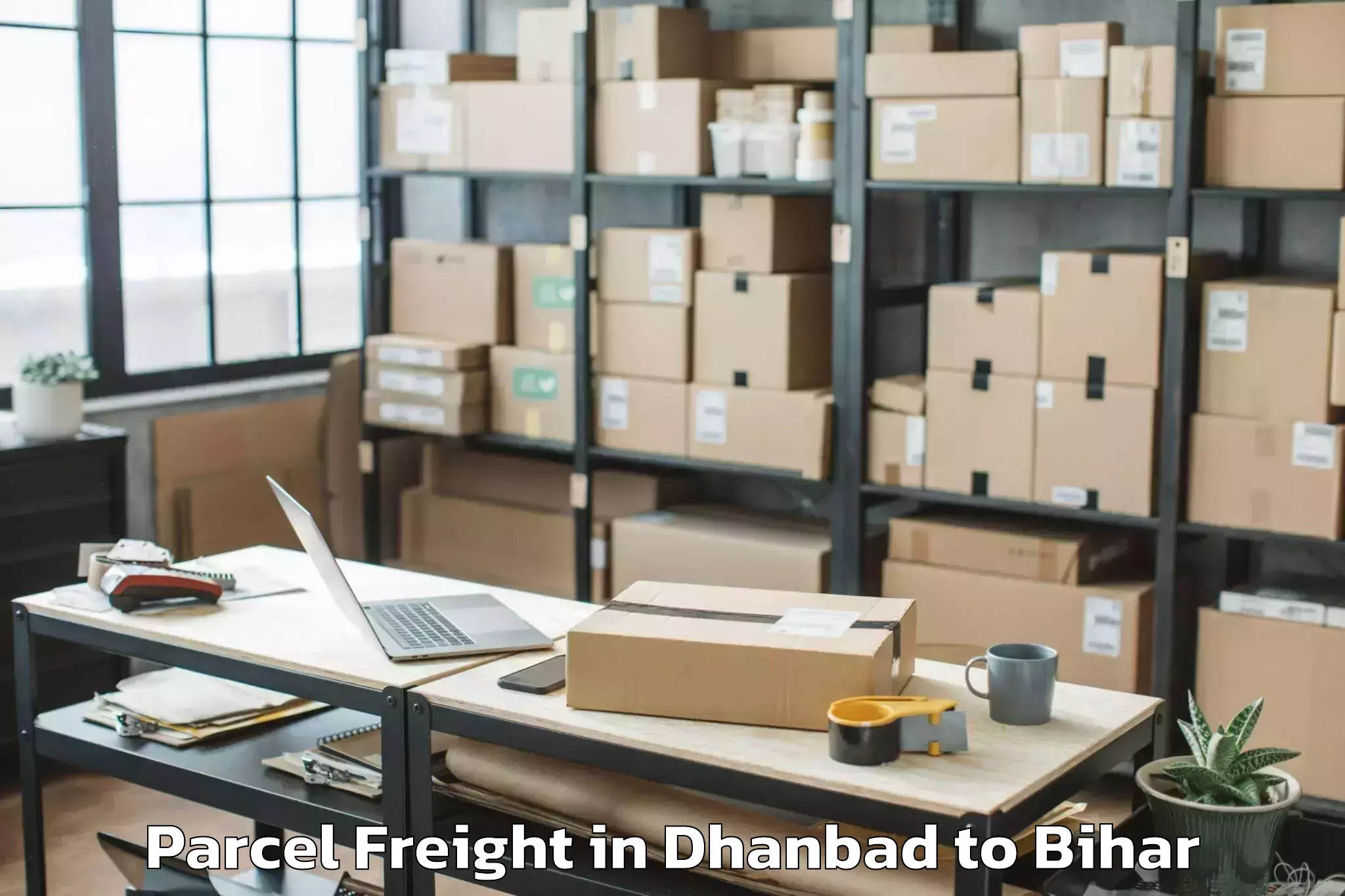 Book Dhanbad to Marouna Parcel Freight Online